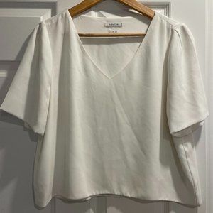 White blouse from Babaton (Aritzia)